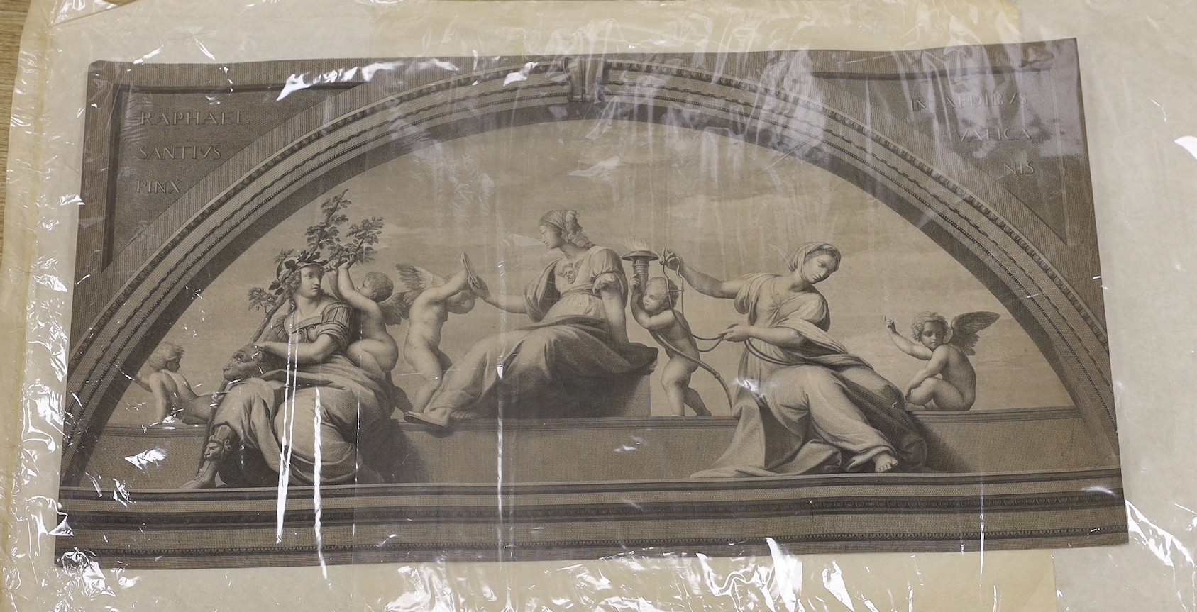 A group of assorted 18th and 19th century engravings, mostly unframed, together with a reverse print on glass of Mrs Frederick, 25 x 20cm